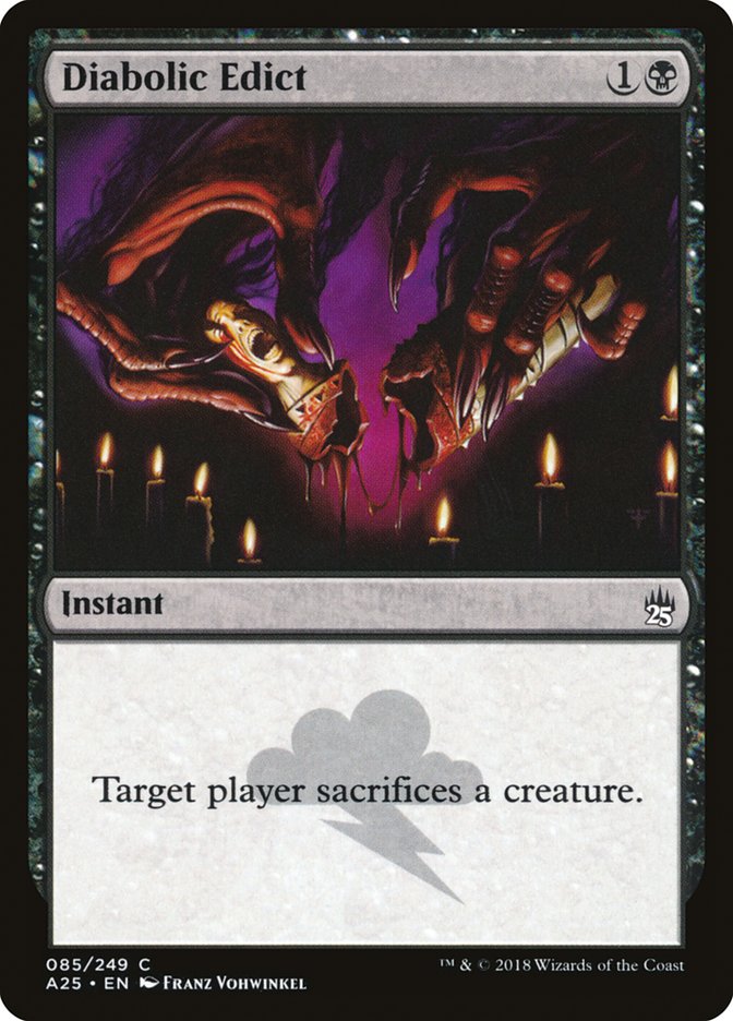 Diabolic Edict [Masters 25] | Card Merchant Takapuna