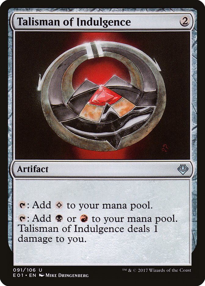 Talisman of Indulgence [Archenemy: Nicol Bolas] | Card Merchant Takapuna