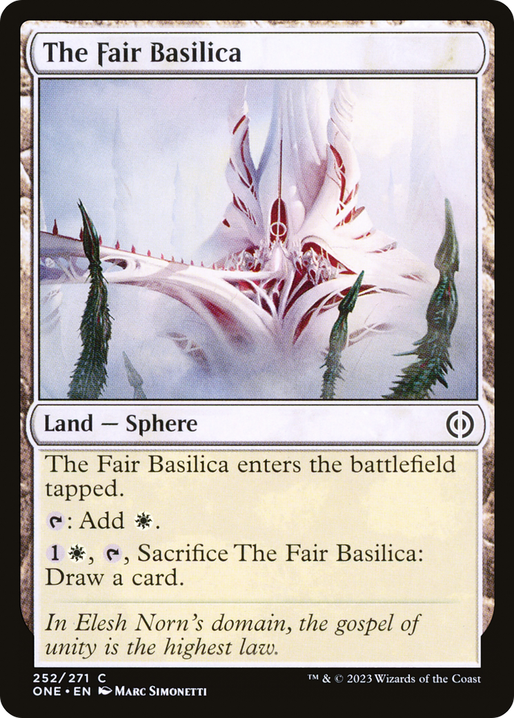 The Fair Basilica [Phyrexia: All Will Be One] | Card Merchant Takapuna