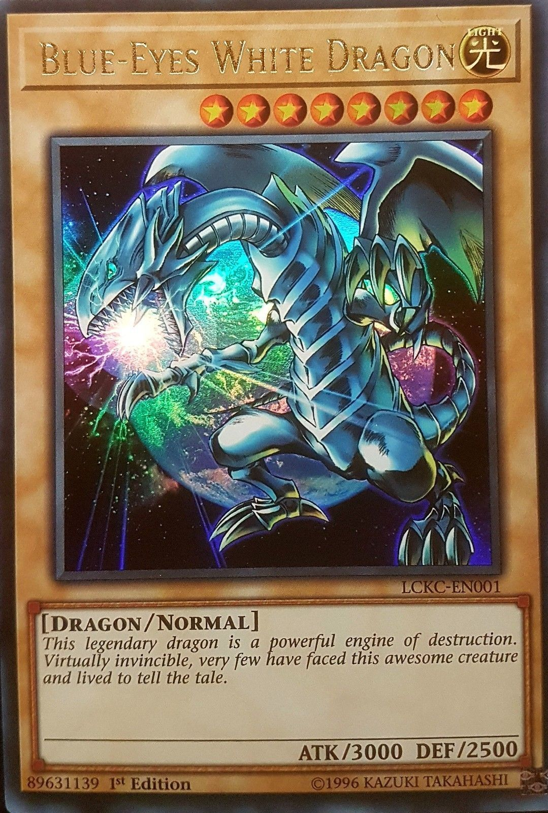 Blue-Eyes White Dragon (Version 3) [LCKC-EN001] Ultra Rare | Card Merchant Takapuna