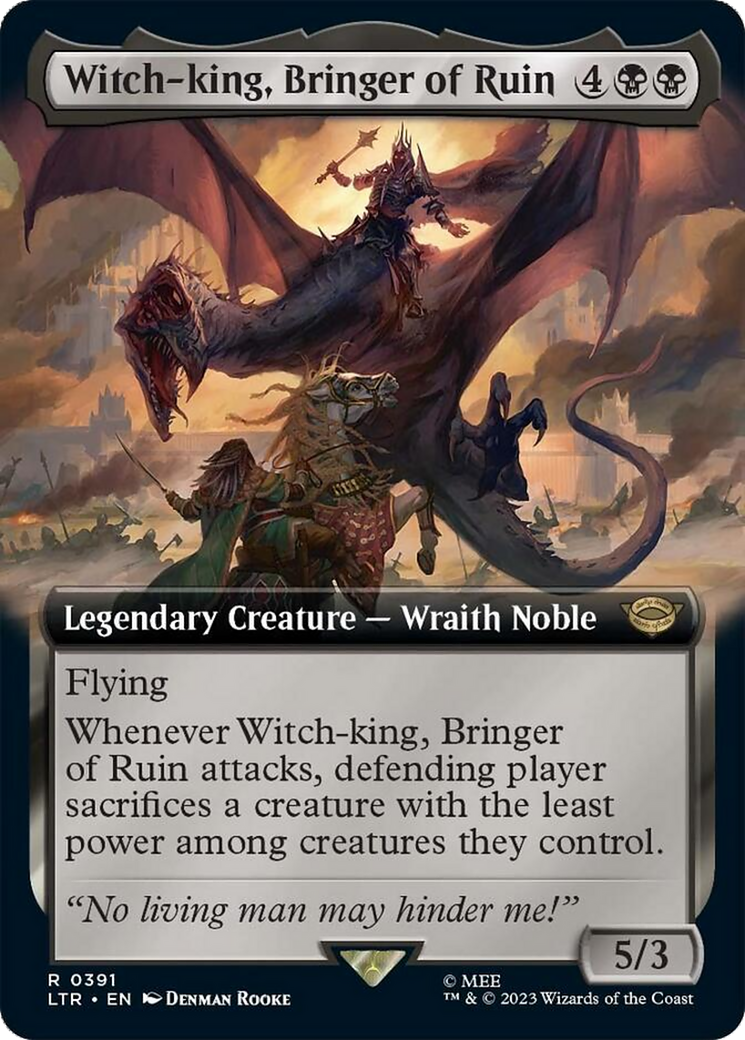 Witch-king, Bringer of Ruin (Extended Alternate Art) [The Lord of the Rings: Tales of Middle-Earth] | Card Merchant Takapuna