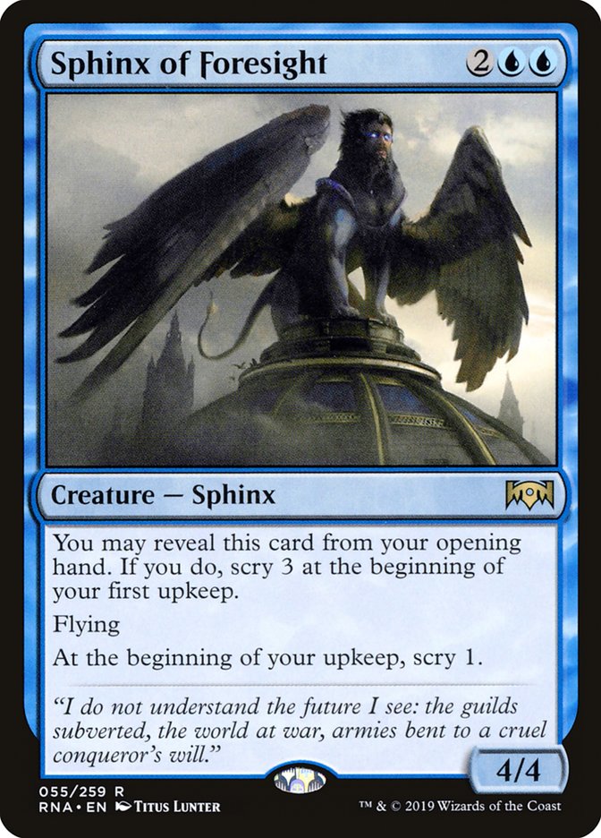 Sphinx of Foresight [Ravnica Allegiance] | Card Merchant Takapuna