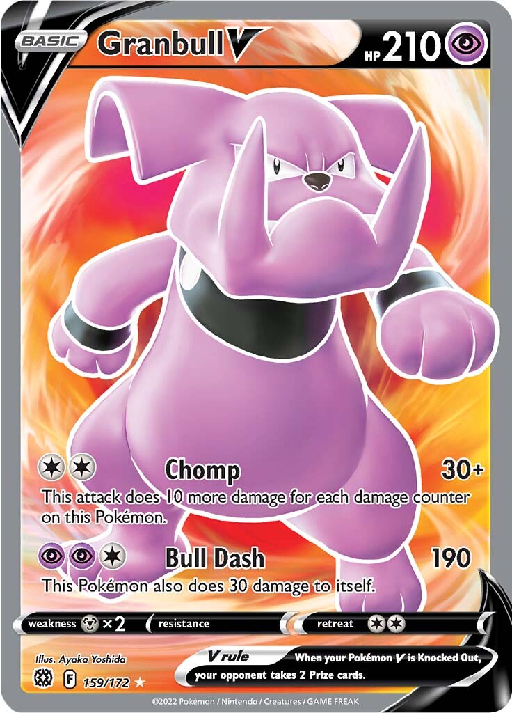 Granbull V (159/172) [Sword & Shield: Brilliant Stars] | Card Merchant Takapuna