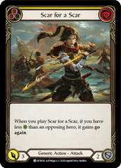 Scar for a Scar (Yellow) [U-WTR192] (Welcome to Rathe Unlimited)  Unlimited Normal | Card Merchant Takapuna