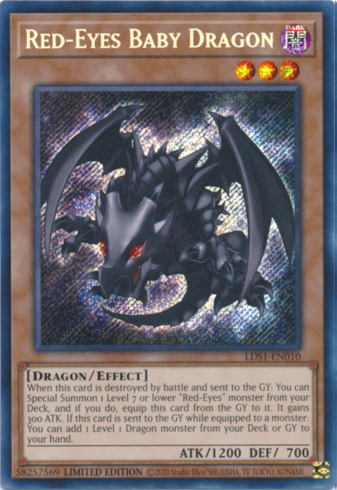 Red-Eyes Baby Dragon [LDS1-EN010] Secret Rare | Card Merchant Takapuna