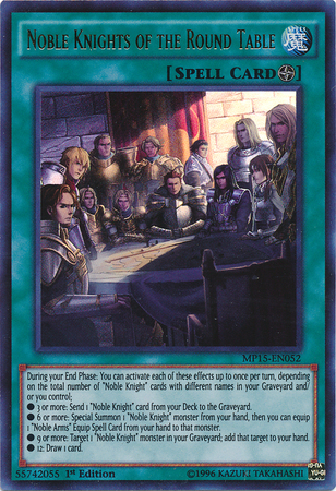 Noble Knights of the Round Table [MP15-EN052] Ultra Rare | Card Merchant Takapuna