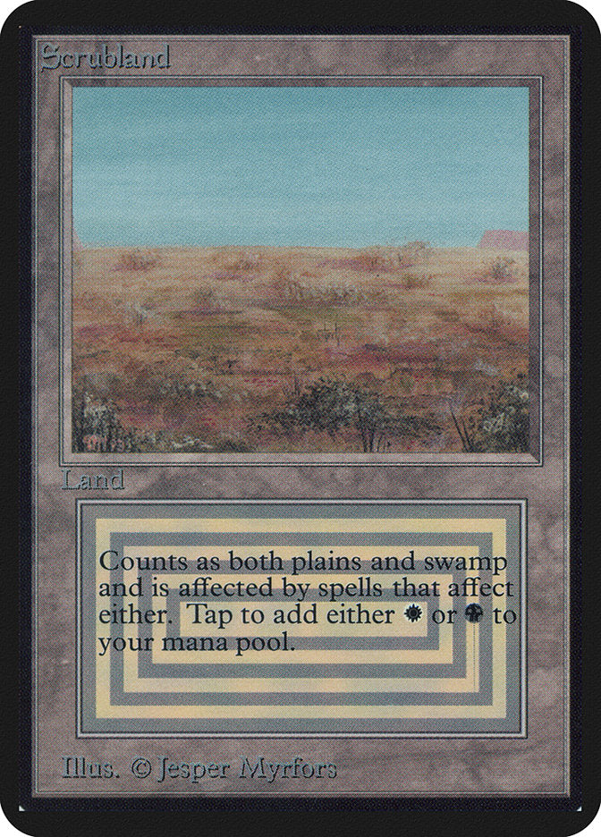 Scrubland [Alpha Edition] | Card Merchant Takapuna