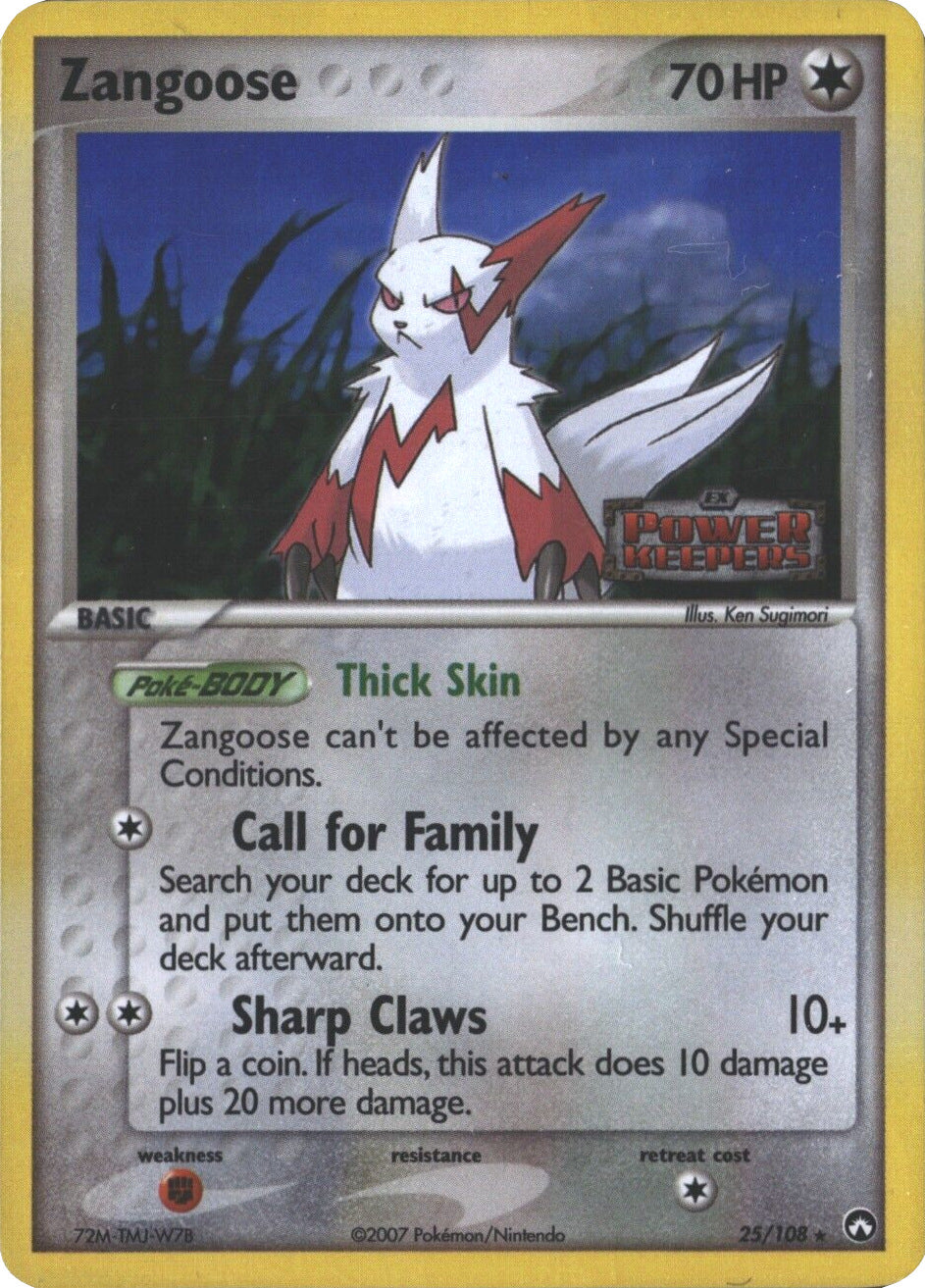 Zangoose (25/108) (Stamped) [EX: Power Keepers] | Card Merchant Takapuna