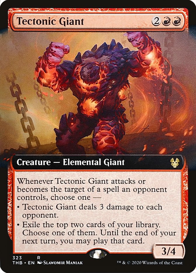 Tectonic Giant (Extended Art) [Theros Beyond Death] | Card Merchant Takapuna