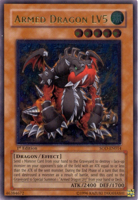 Armed Dragon LV5 [SOD-EN014] Ultimate Rare | Card Merchant Takapuna