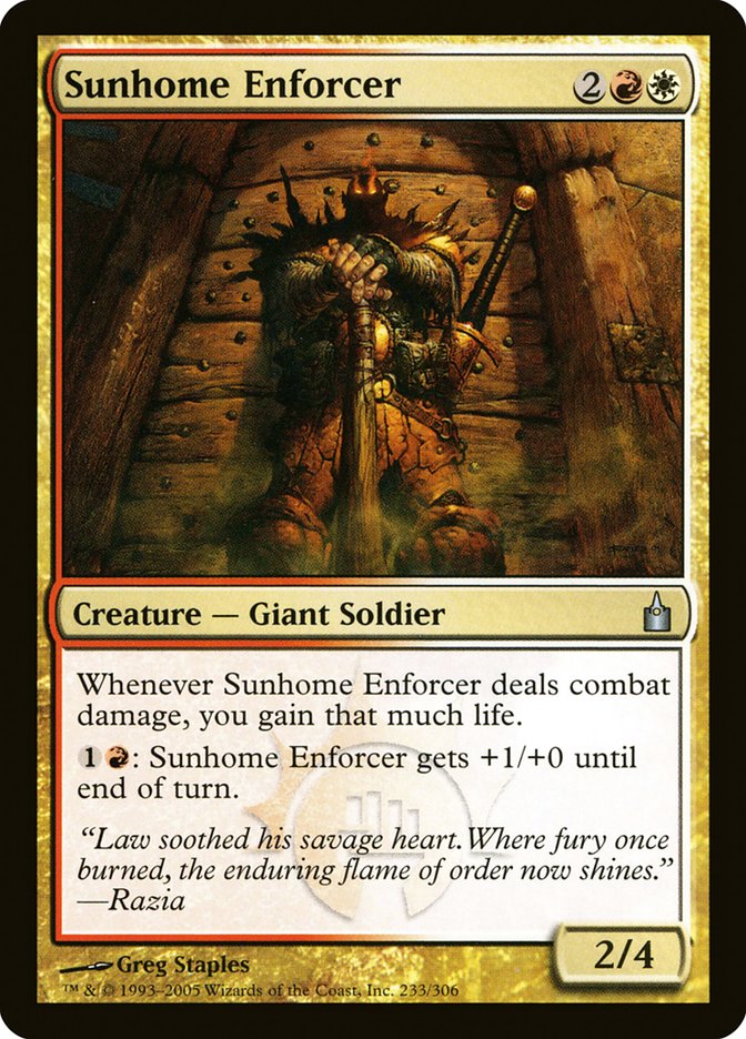 Sunhome Enforcer [Ravnica: City of Guilds] | Card Merchant Takapuna