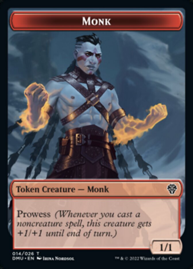 Monk Token [Dominaria United Tokens] | Card Merchant Takapuna