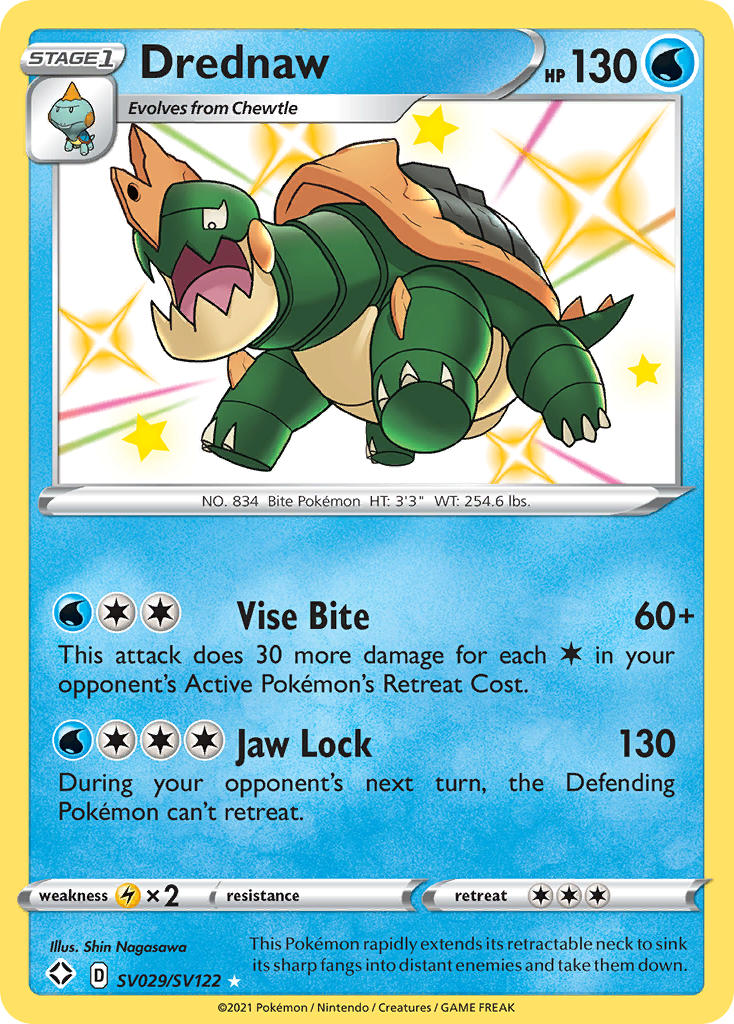 Drednaw (SV029/SV122) [Sword & Shield: Shining Fates] | Card Merchant Takapuna