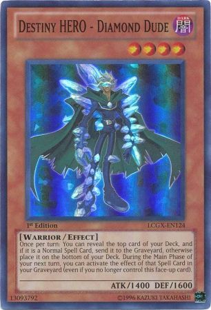 Destiny HERO - Diamond Dude [LCGX-EN124] Super Rare | Card Merchant Takapuna