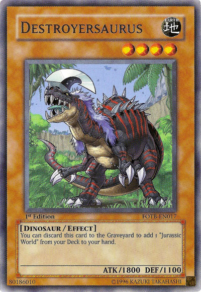 Destroyersaurus [FOTB-EN017] Rare | Card Merchant Takapuna