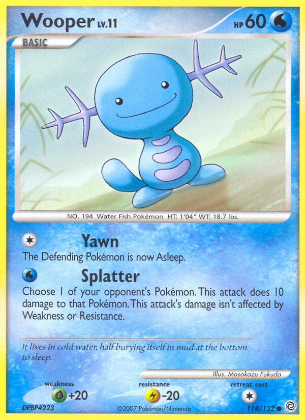 Wooper (118/132) [Diamond & Pearl: Secret Wonders] | Card Merchant Takapuna