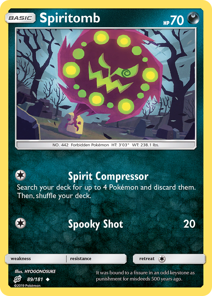 Spiritomb (89/181) [Sun & Moon: Team Up] | Card Merchant Takapuna