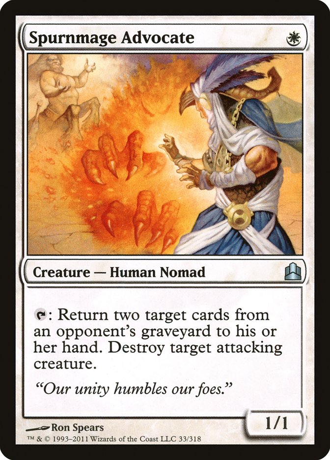 Spurnmage Advocate [Commander 2011] | Card Merchant Takapuna