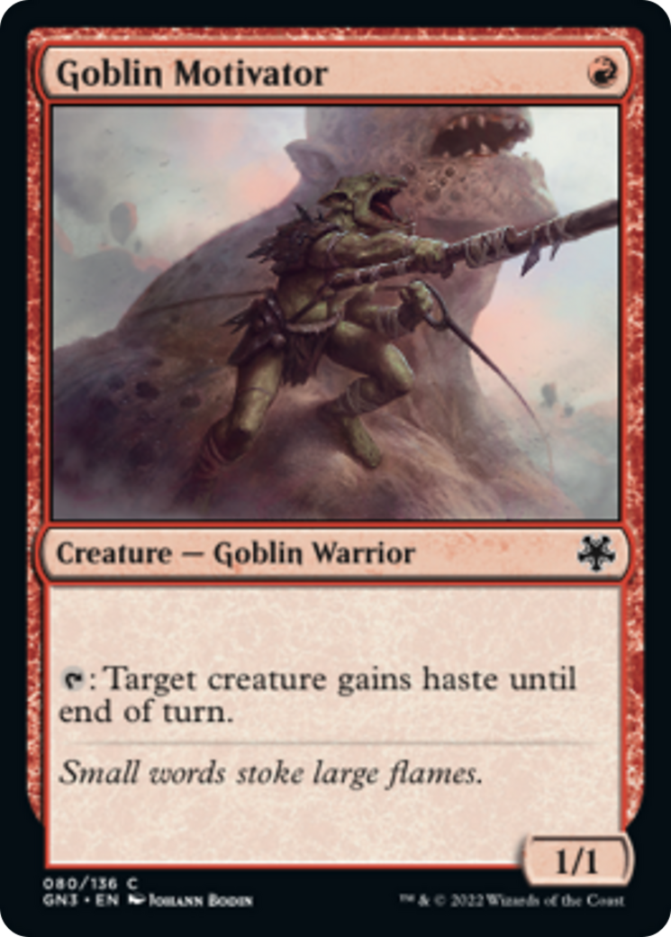 Goblin Motivator [Game Night: Free-for-All] | Card Merchant Takapuna