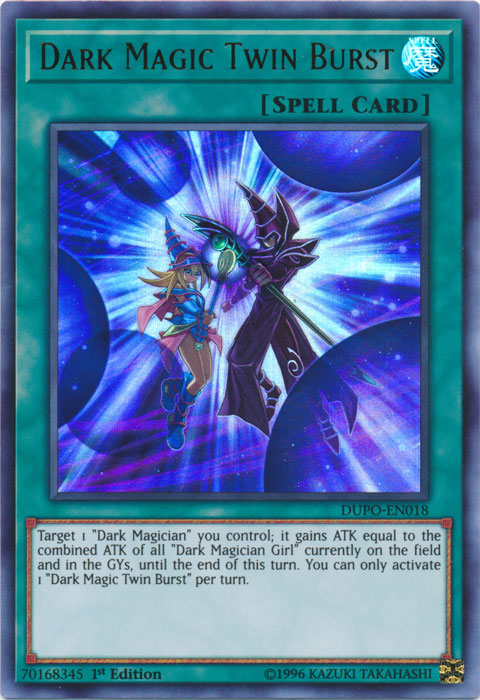 Dark Magic Twin Burst [DUPO-EN018] Ultra Rare | Card Merchant Takapuna