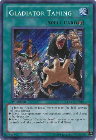 Gladiator Taming [EXVC-EN087] Secret Rare | Card Merchant Takapuna