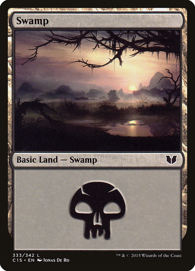 Swamp (333) [Commander 2015] | Card Merchant Takapuna