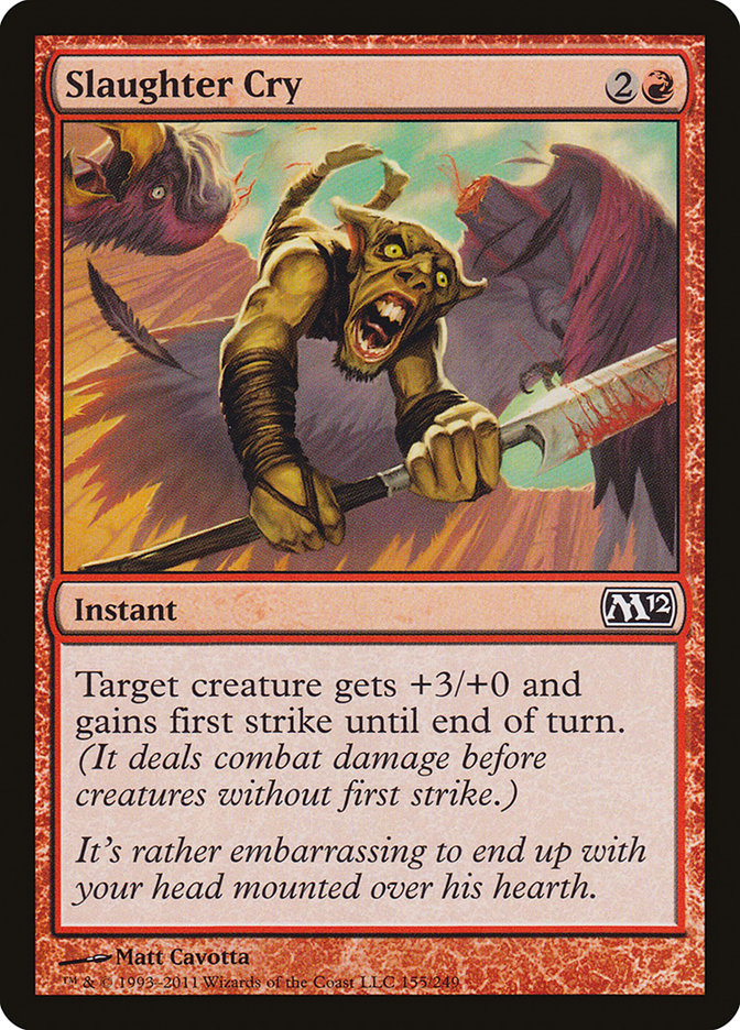 Slaughter Cry [Magic 2012] | Card Merchant Takapuna