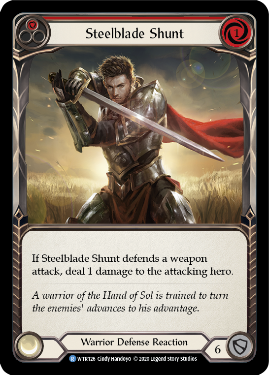 Steelblade Shunt (Red) [U-WTR126] (Welcome to Rathe Unlimited)  Unlimited Normal | Card Merchant Takapuna