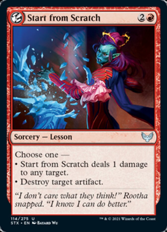 Start from Scratch [Strixhaven: School of Mages] | Card Merchant Takapuna