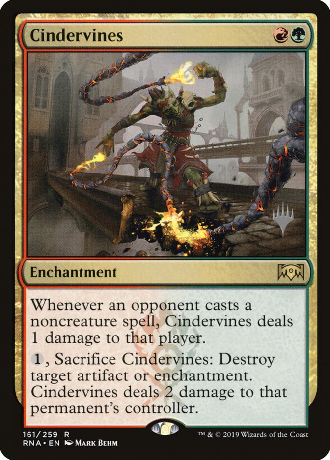 Cindervines (Promo Pack) [Ravnica Allegiance Promos] | Card Merchant Takapuna