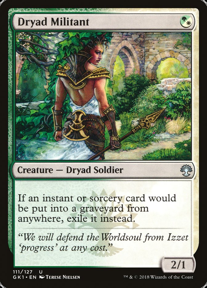 Dryad Militant [Guilds of Ravnica Guild Kit] | Card Merchant Takapuna