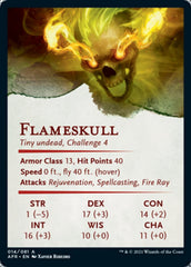 Flameskull Art Card [Dungeons & Dragons: Adventures in the Forgotten Realms Art Series] | Card Merchant Takapuna