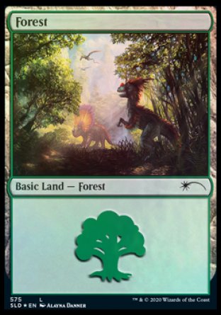 Forest (Dinosaurs) (575) [Secret Lair Drop Promos] | Card Merchant Takapuna