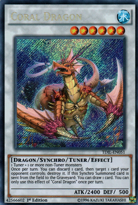 Coral Dragon [TDIL-EN051] Secret Rare | Card Merchant Takapuna