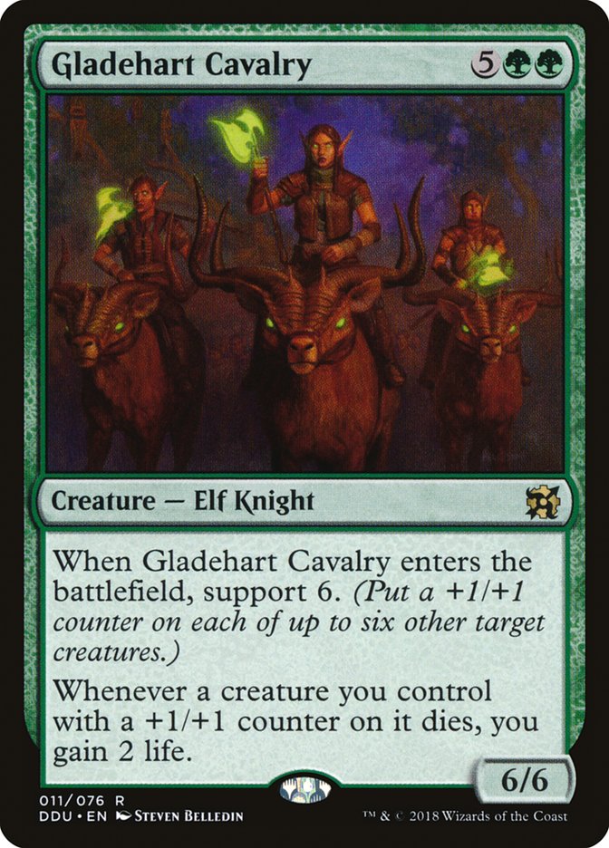 Gladehart Cavalry [Duel Decks: Elves vs. Inventors] | Card Merchant Takapuna