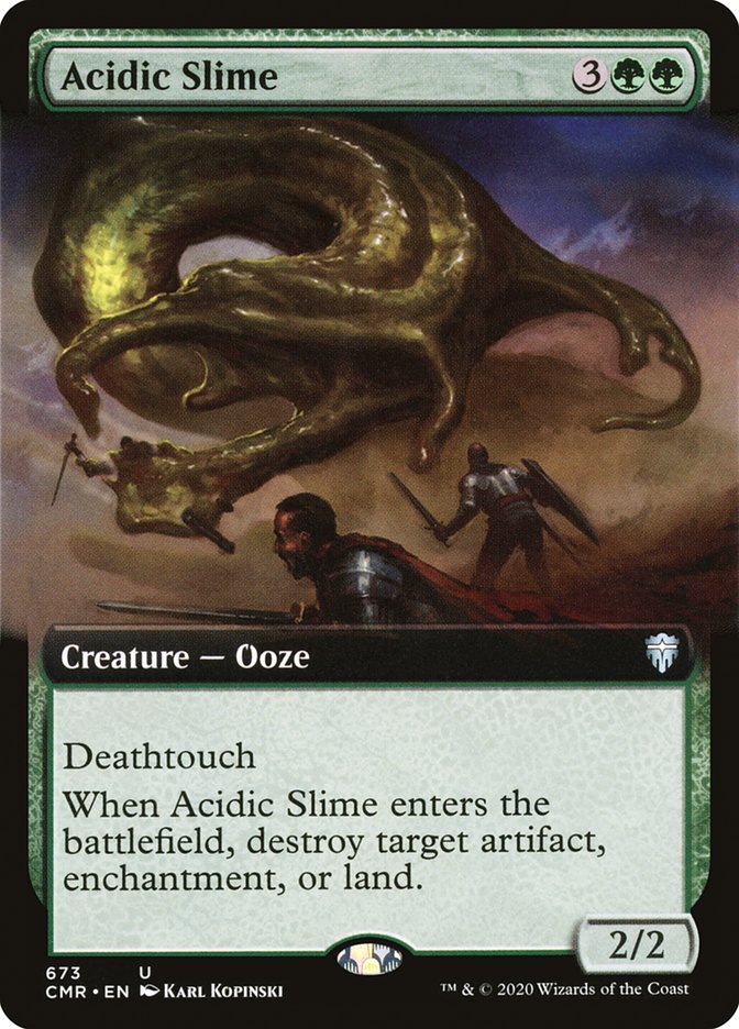 Acidic Slime (Extended Art) [Commander Legends] | Card Merchant Takapuna