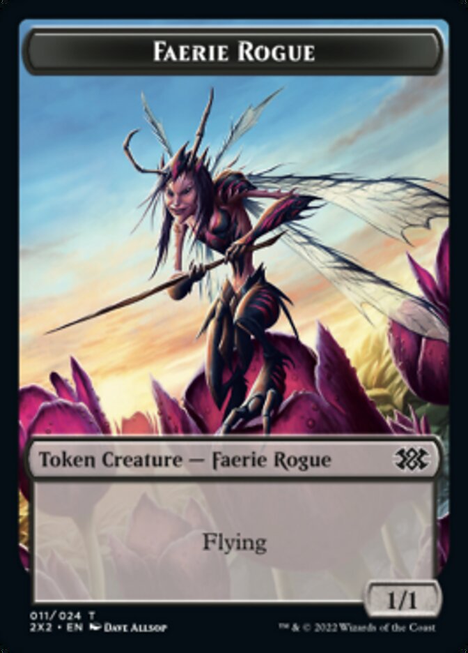 Faerie Rogue // Soldier Double-Sided Token [Double Masters 2022 Tokens] | Card Merchant Takapuna