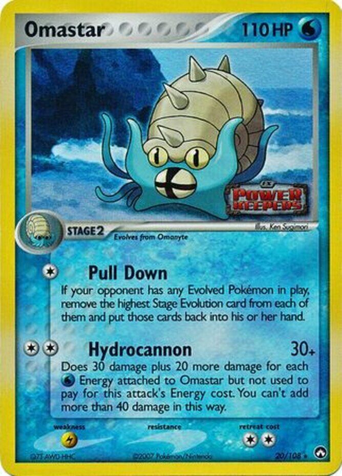 Omastar (20/108) (Stamped) [EX: Power Keepers] | Card Merchant Takapuna