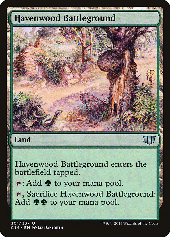 Havenwood Battleground [Commander 2014] | Card Merchant Takapuna