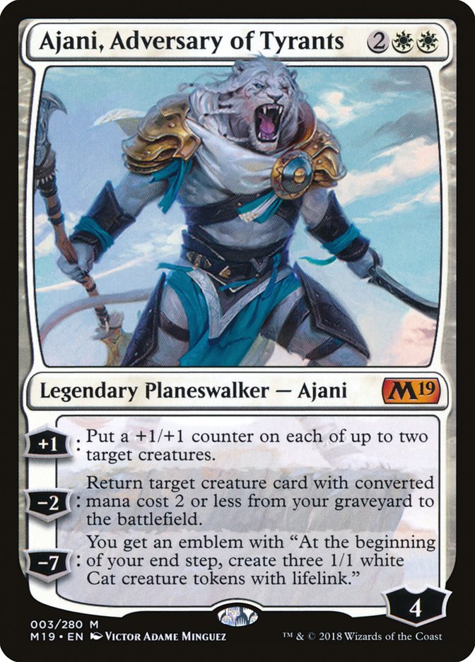 Ajani, Adversary of Tyrants [Core Set 2019] | Card Merchant Takapuna