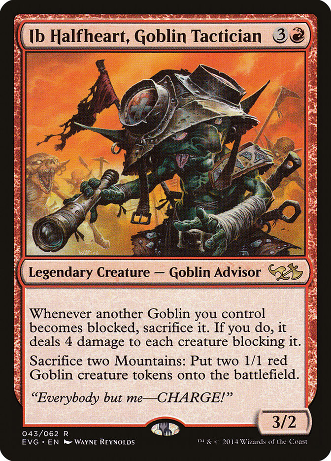 Ib Halfheart, Goblin Tactician (Elves vs. Goblins) [Duel Decks Anthology] | Card Merchant Takapuna