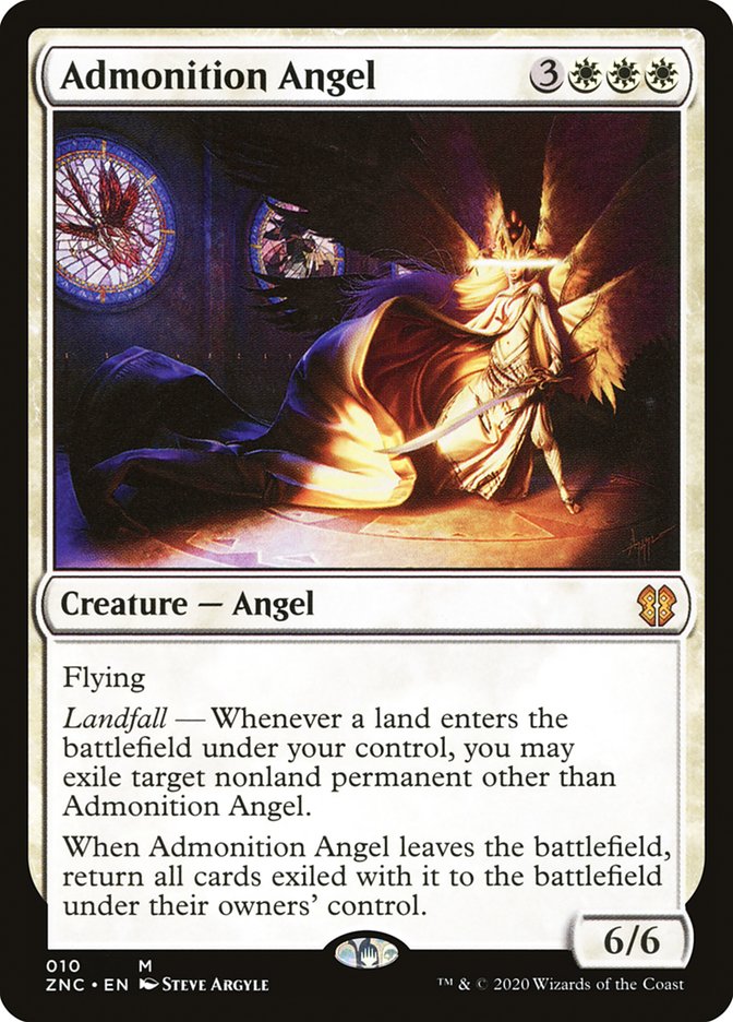 Admonition Angel [Zendikar Rising Commander] | Card Merchant Takapuna