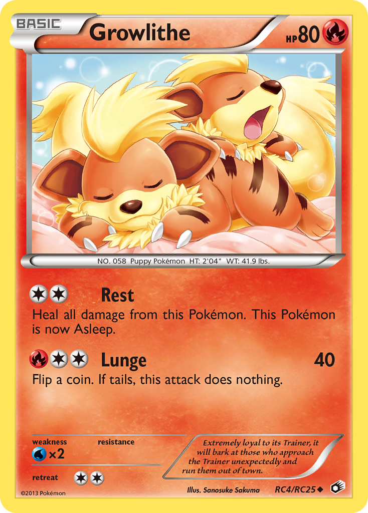 Growlithe (RC4/RC25) [Black & White: Legendary Treasures] | Card Merchant Takapuna