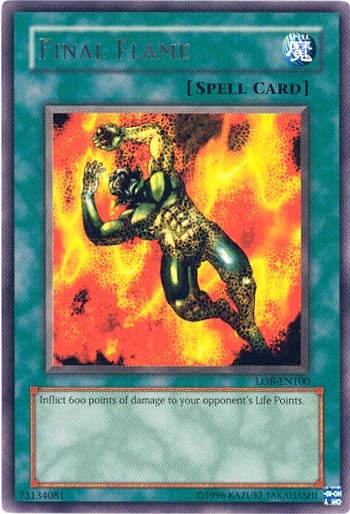 Final Flame [LOB-EN100] Rare | Card Merchant Takapuna