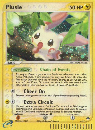 Plusle (8/97) [EX: Dragon] | Card Merchant Takapuna