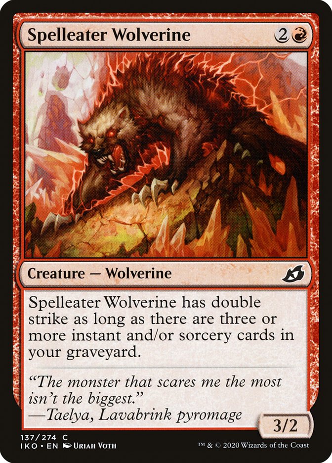 Spelleater Wolverine [Ikoria: Lair of Behemoths] | Card Merchant Takapuna