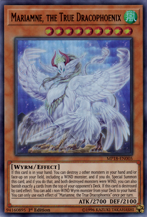 Mariamne, the True Dracophoenix [MP18-EN005] Ultra Rare | Card Merchant Takapuna