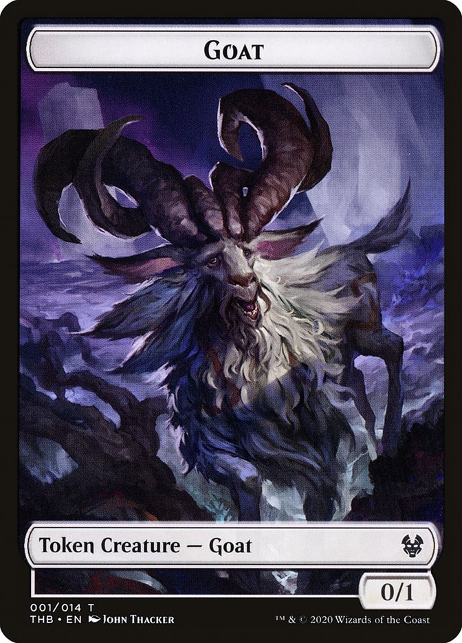 Goat Token [Theros Beyond Death Tokens] | Card Merchant Takapuna