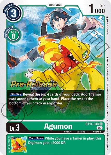 Agumon [BT11-046] [Dimensional Phase Pre-Release Promos] | Card Merchant Takapuna