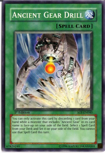 Ancient Gear Drill [SOI-EN040] Common | Card Merchant Takapuna